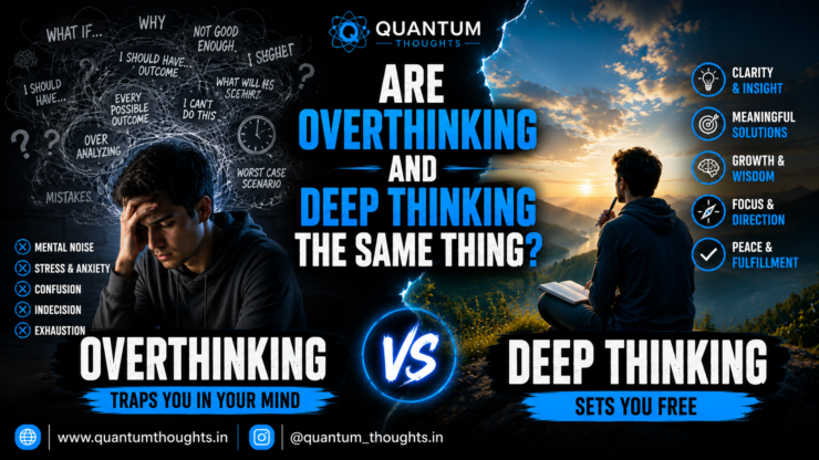 Are overthinking and deep thinking the same thing?
