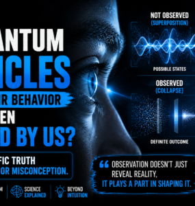 Do quantum particles change their behavior when observed by us? The scientific truth behind a major misconception.