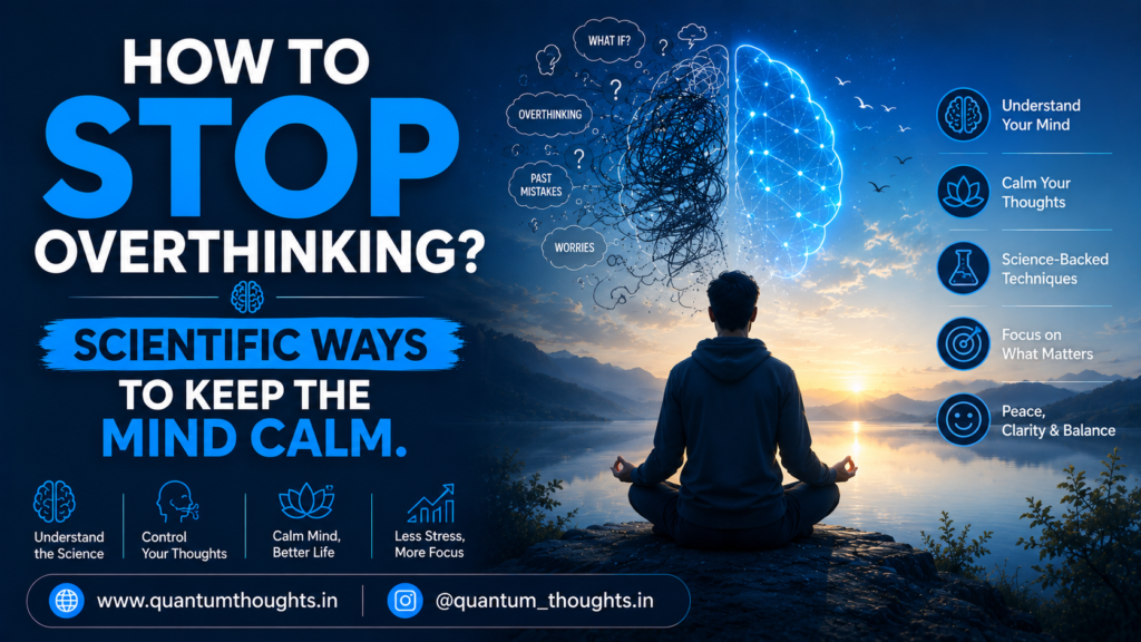 How to stop overthinking? Scientific ways to keep the mind calm