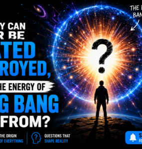 If energy can never be created or destroyed, where did the energy of the Big Bang come from?