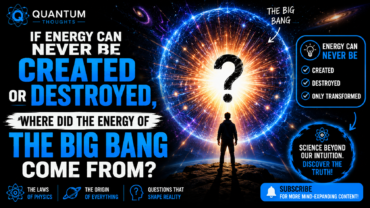 If energy can never be created or destroyed, where did the energy of the Big Bang come from?