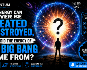 If energy can never be created or destroyed, where did the energy of the Big Bang come from?
