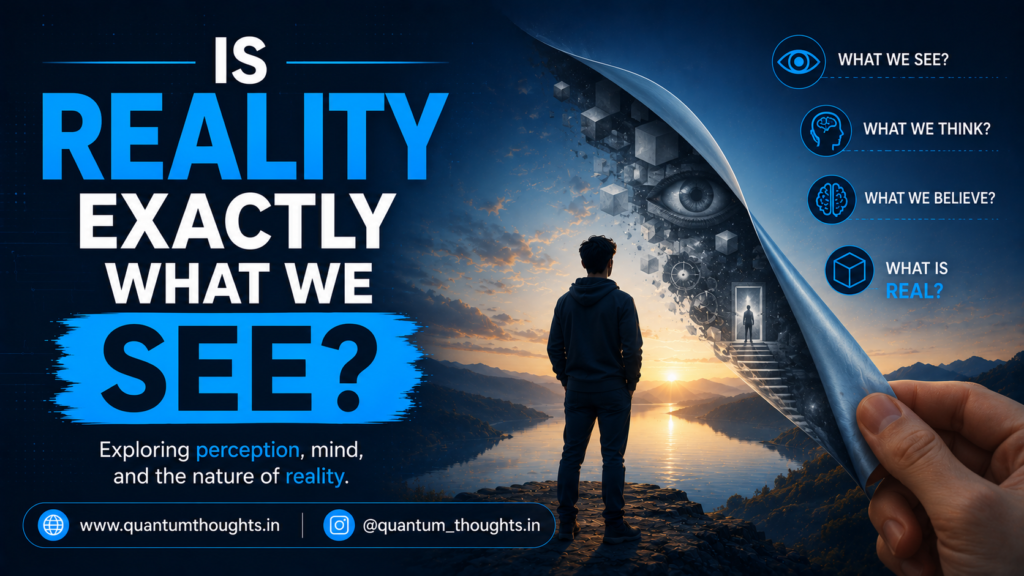Is reality exactly what we see?