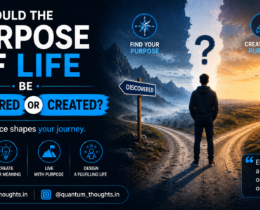 Should the purpose of life be discovered or created