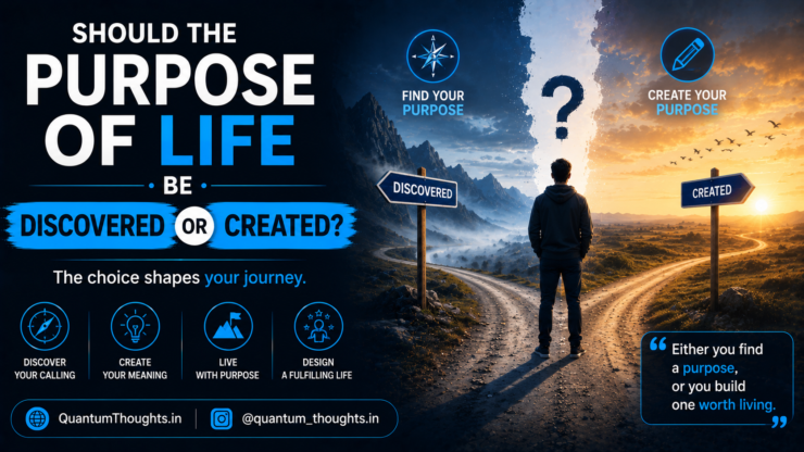 Should the purpose of life be discovered or created