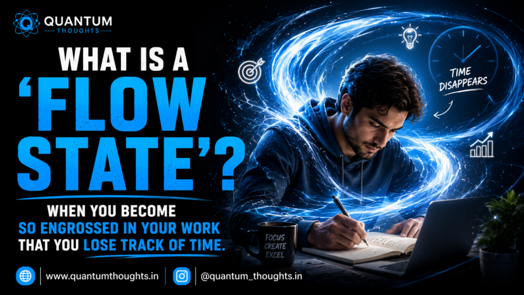 What is a ‘Flow State’? When you become so engrossed in your work that you lose track of time.