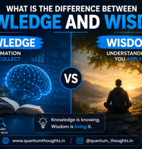 What is the difference between knowledge and wisdom?
