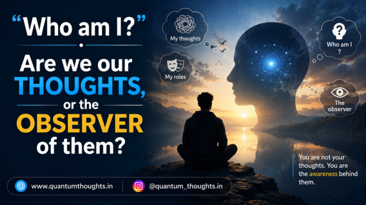 “Who am I?” – Are we our thoughts, or the observer of them?