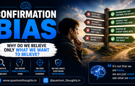 Confirmation Bias: Why do we believe only what we want to believe?