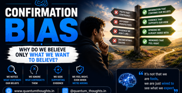 Confirmation Bias: Why do we believe only what we want to believe?