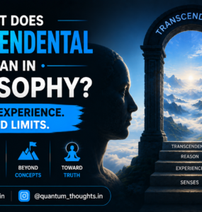 What does transcendental mean in philosophy