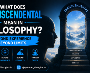 What does transcendental mean in philosophy