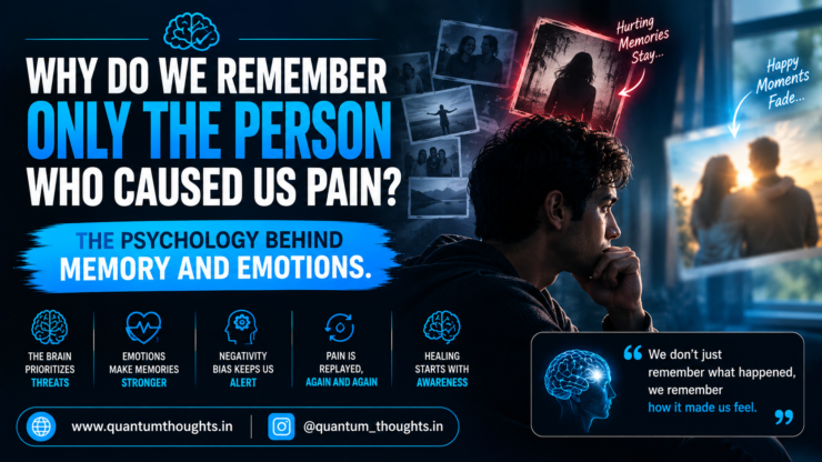 Why do we remember only the person who caused us pain?